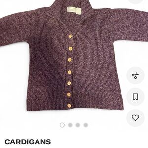 Purple Women's Cardigan Sweater